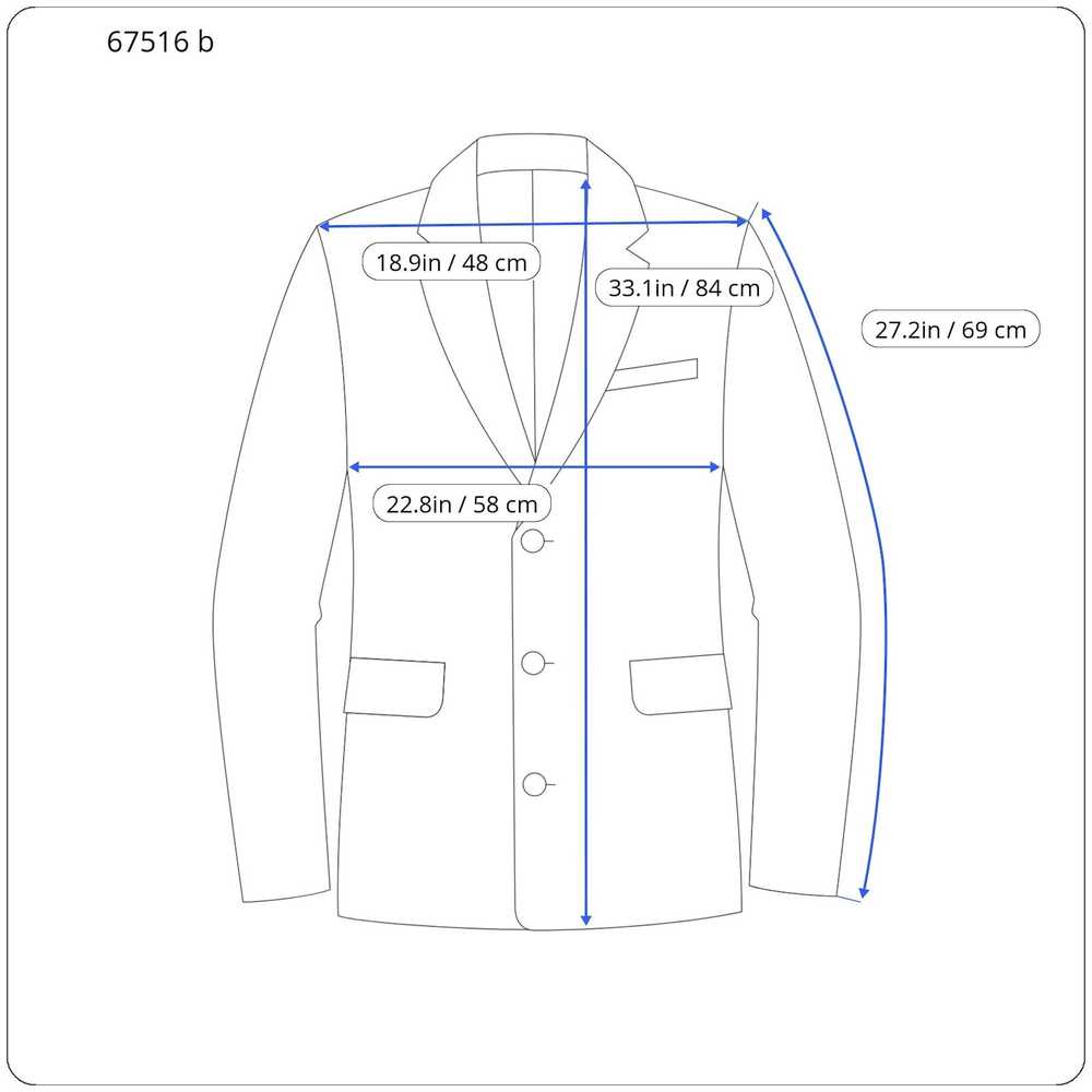 Suitsupply LAZIO UK46L Blue Waistcoat Slim Melang… - image 4