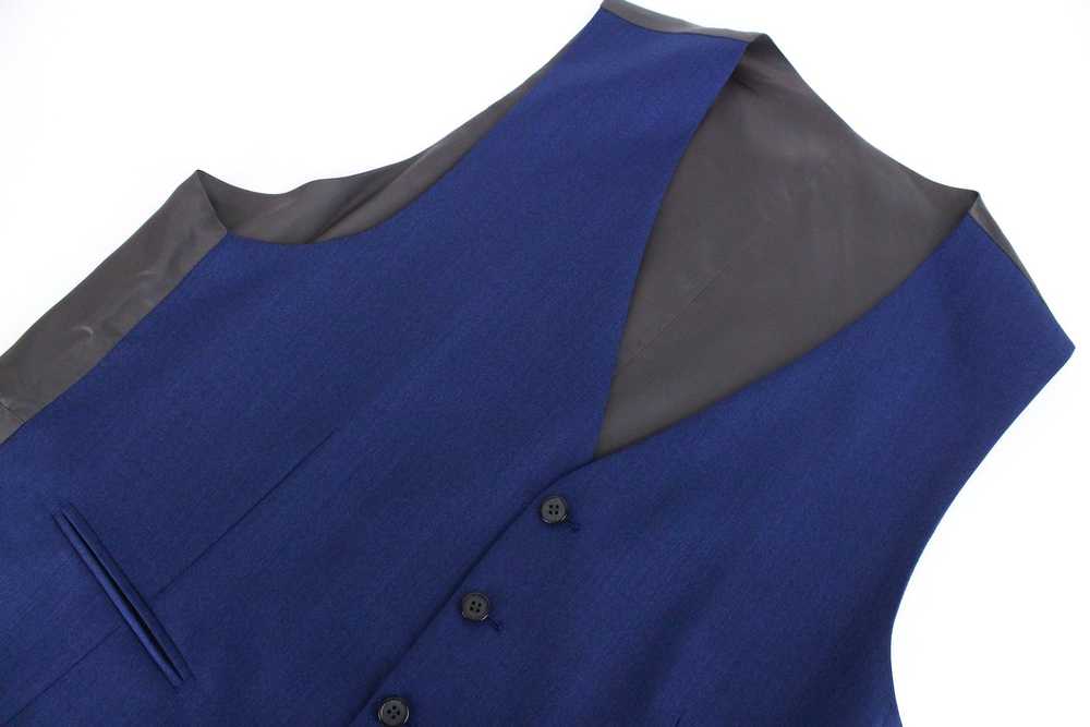 Suitsupply LAZIO UK46L Blue Waistcoat Slim Melang… - image 9