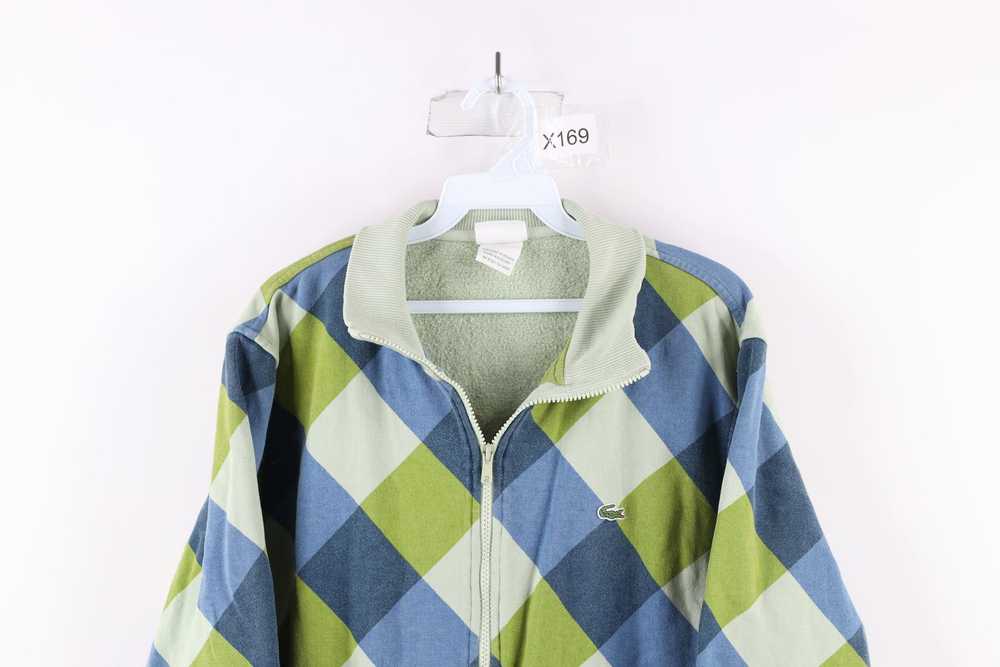 Lacoste × Vintage Lacoste Logo Argyle Diamond Ful… - image 2