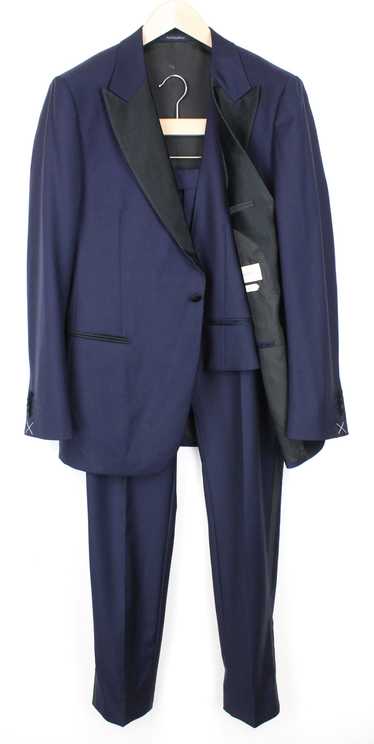 Suitsupply LAZIO UK42R Tux Slim 3-Piece Blue Wool… - image 1