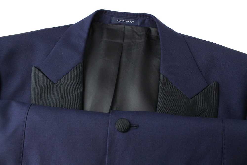 Suitsupply LAZIO UK42R Tux Slim 3-Piece Blue Wool… - image 4