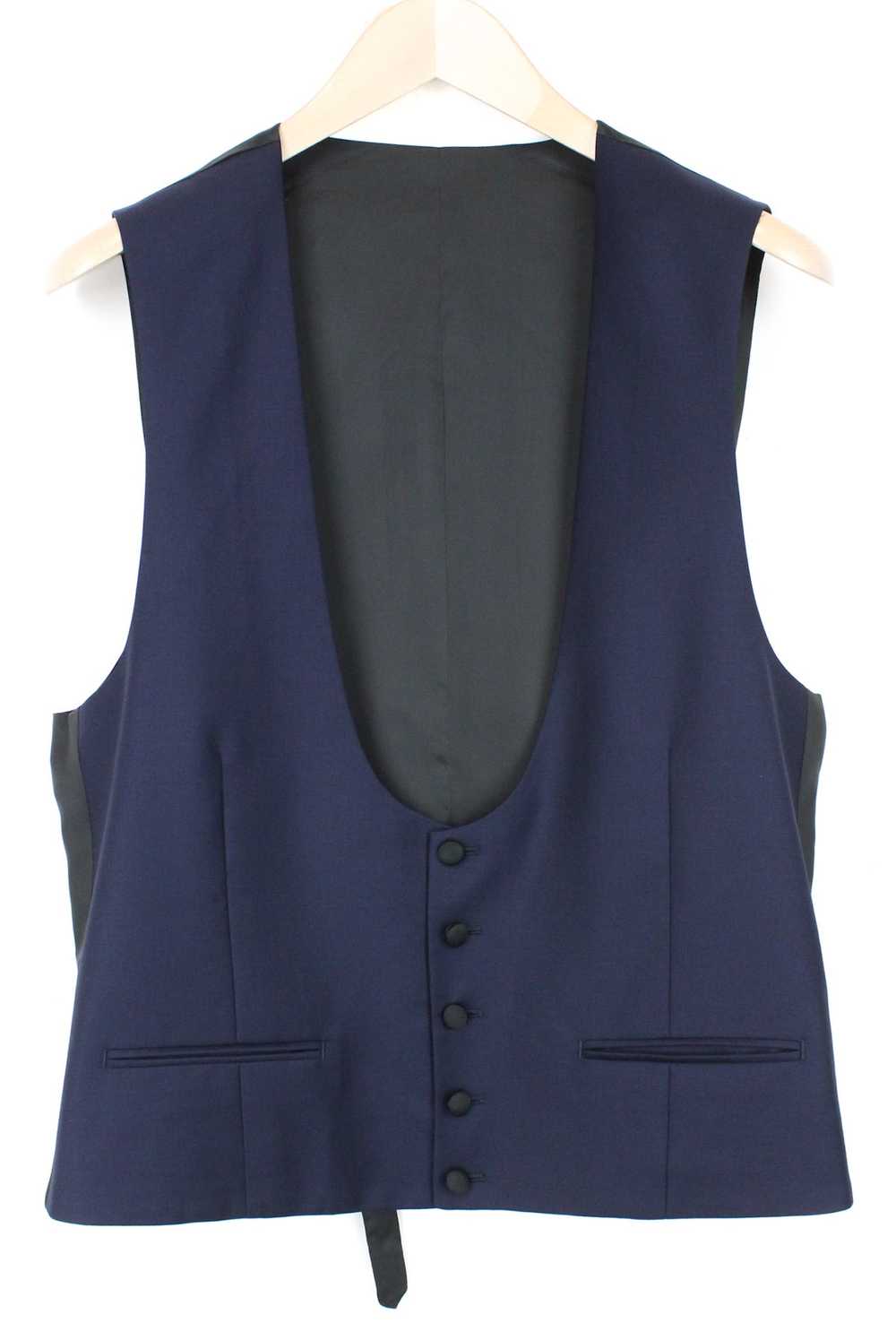 Suitsupply LAZIO UK42R Tux Slim 3-Piece Blue Wool… - image 8