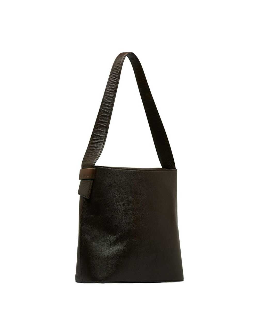 Burberry Brown Leather Shoulder Bag in AB Conditi… - image 2