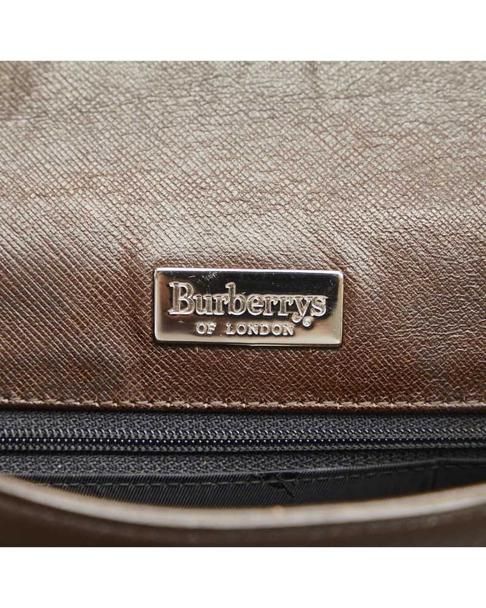Burberry Brown Leather Shoulder Bag in AB Conditi… - image 7