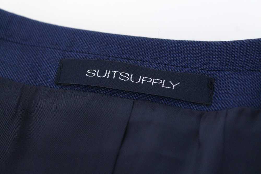 Suitsupply LAZIO UK38L Blue Slim Cut Melange Wool… - image 10