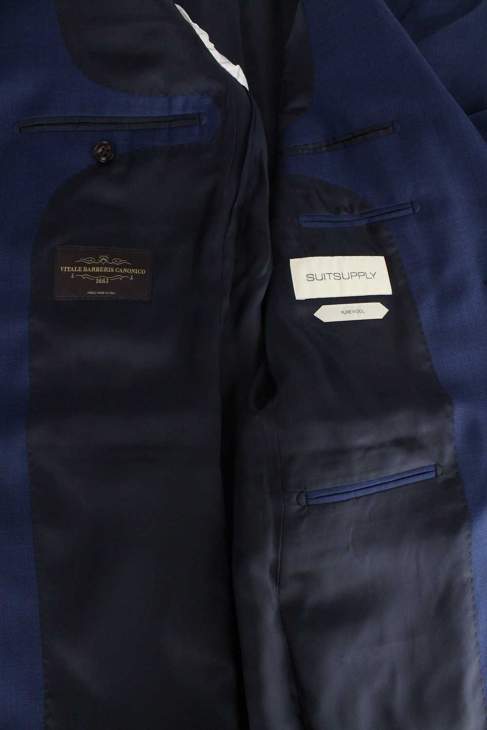 Suitsupply LAZIO UK38L Blue Slim Cut Melange Wool… - image 12