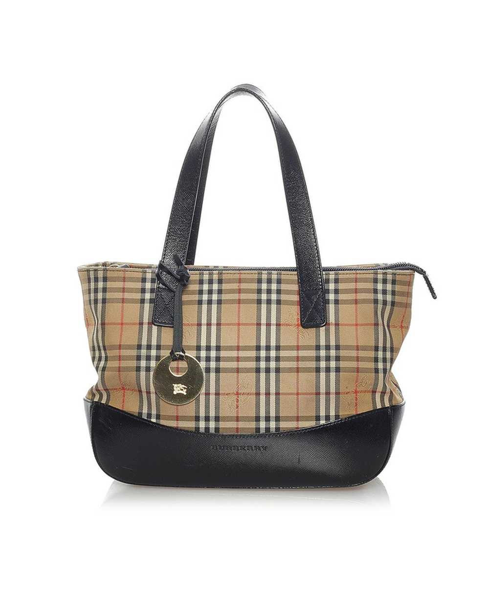 Burberry Classic Check Handbag in Brown - image 1