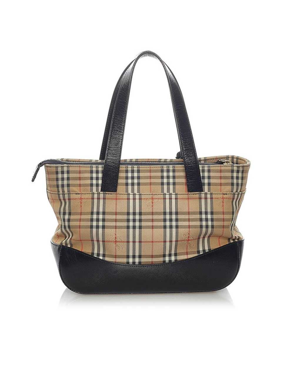 Burberry Classic Check Handbag in Brown - image 3