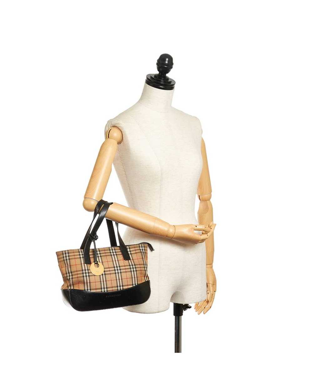 Burberry Classic Check Handbag in Brown - image 8