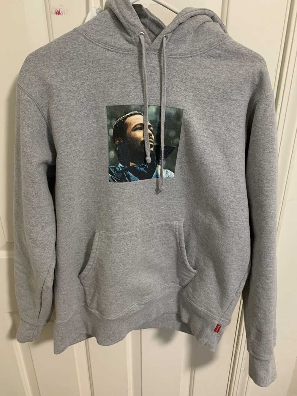 Supreme Supreme Marvin Gaye Hoodie Heather Grey S… - image 1