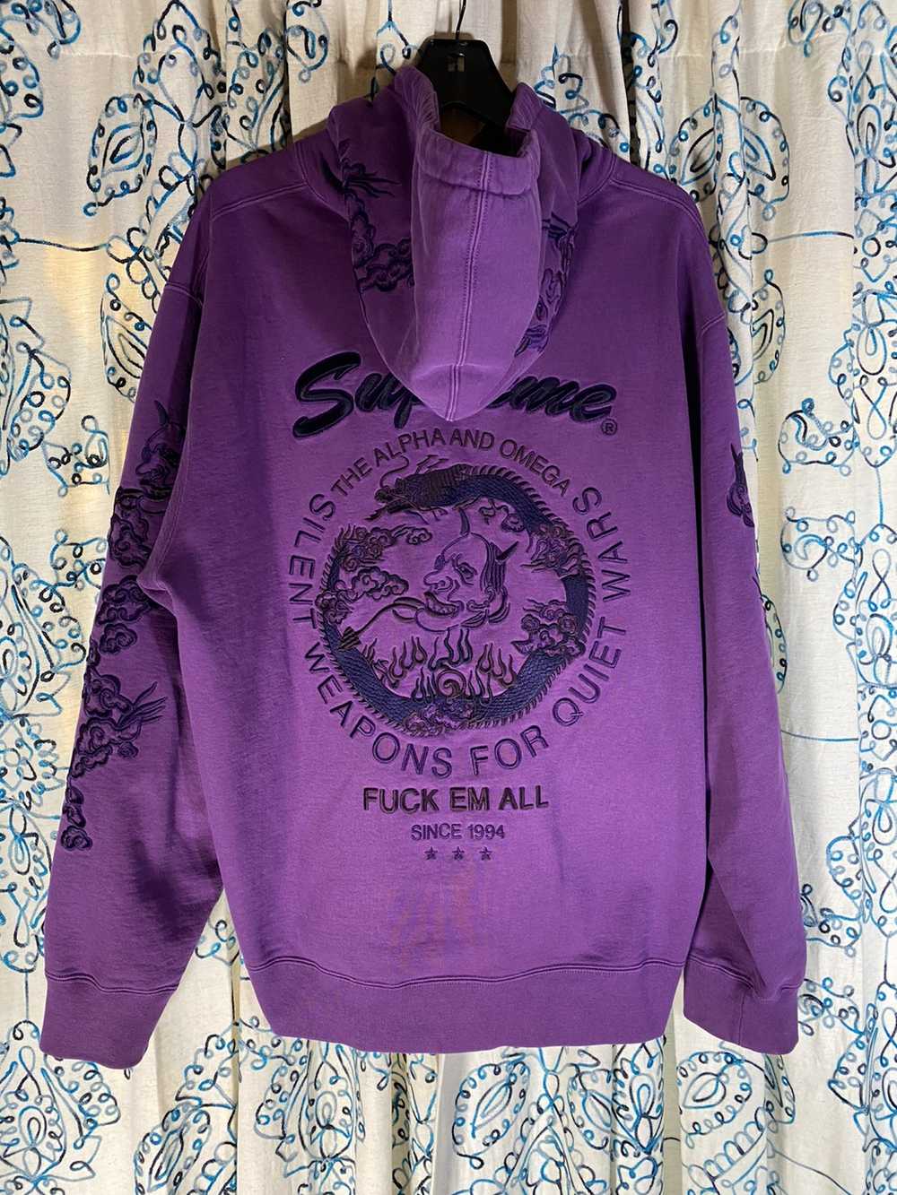 Supreme Supreme Dragon Overdyed Hooded Sweatshirt… - image 4