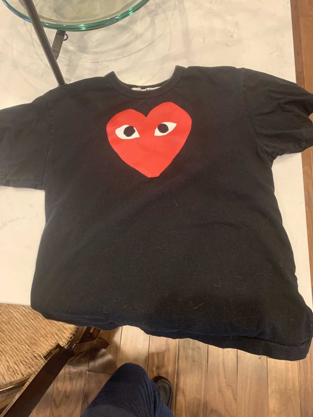 Comme Des Garcons Play Play Heart Tee - image 1