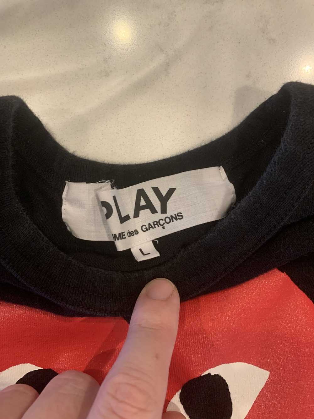 Comme Des Garcons Play Play Heart Tee - image 2