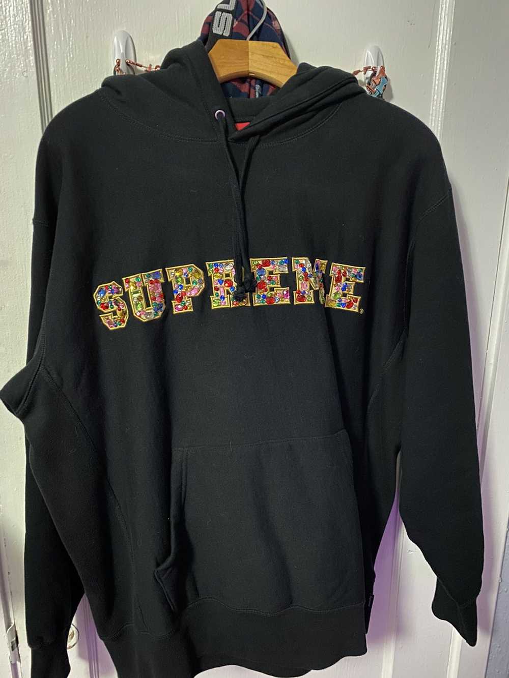 Supreme SUPREME JEWELED HOODIE black - image 1