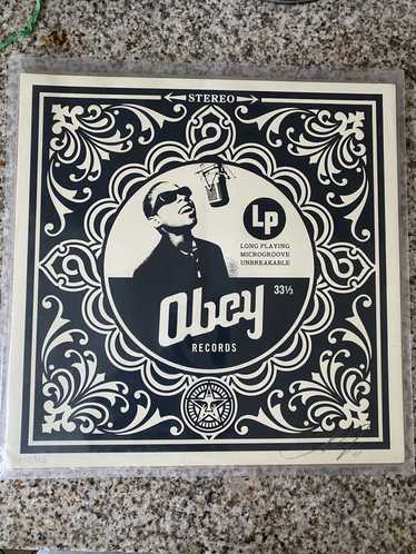 Obey Obey Stevie wonder print