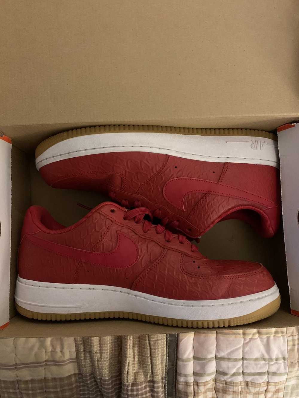 Nike Air Force One- Red Colorway, Unique, OG ALL - image 1
