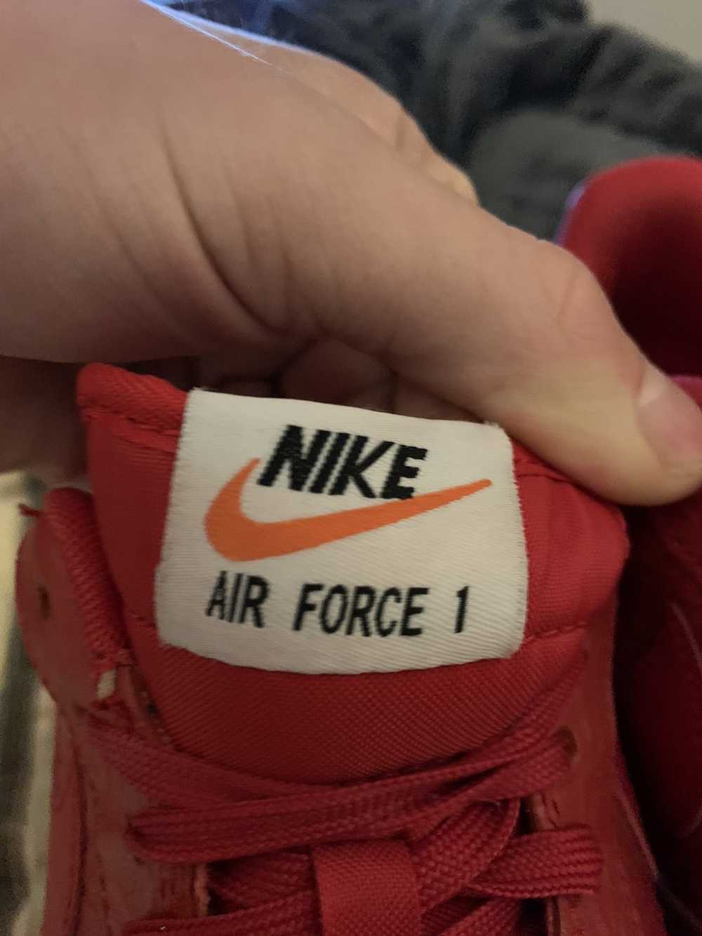 Nike Air Force One- Red Colorway, Unique, OG ALL - image 5