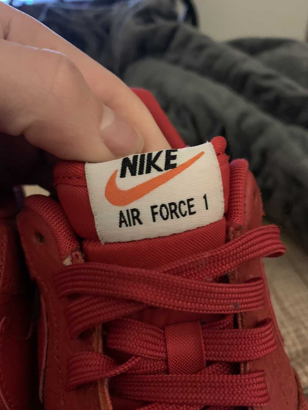 Nike Air Force One- Red Colorway, Unique, OG ALL - image 6