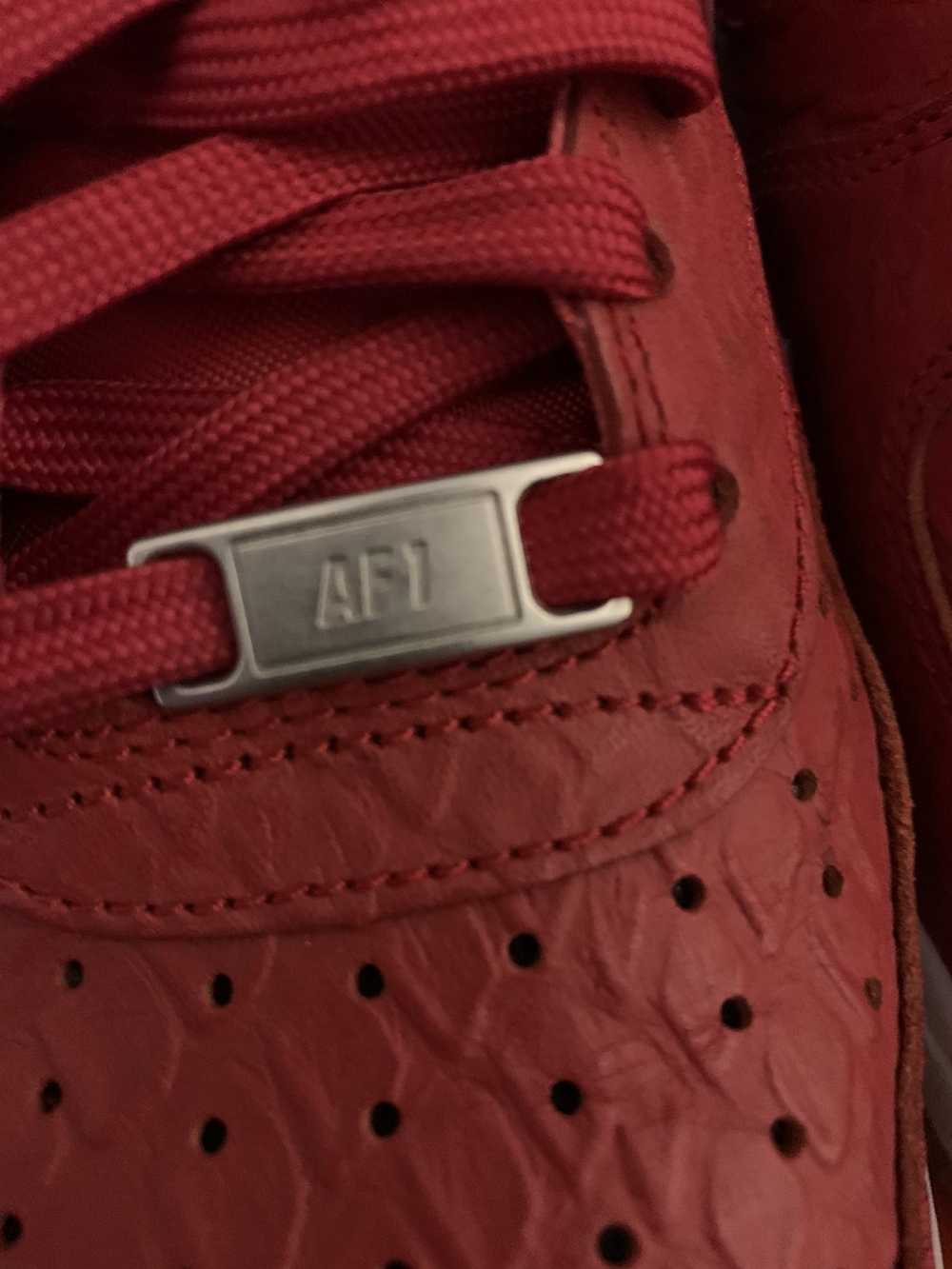 Nike Air Force One- Red Colorway, Unique, OG ALL - image 8