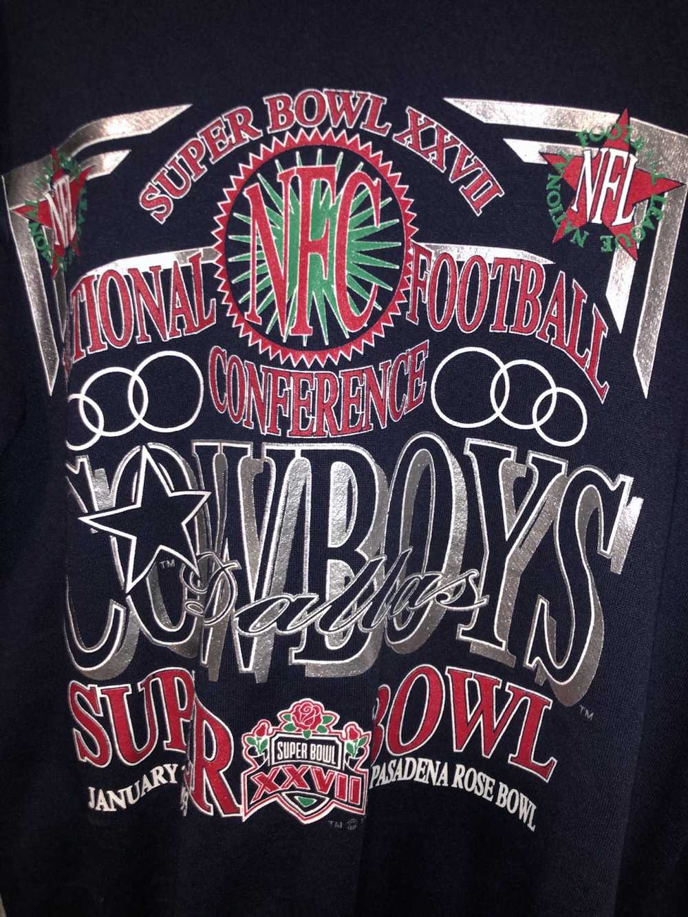 Tultex × Vintage Super bowl XXVII vintage crew ne… - image 2