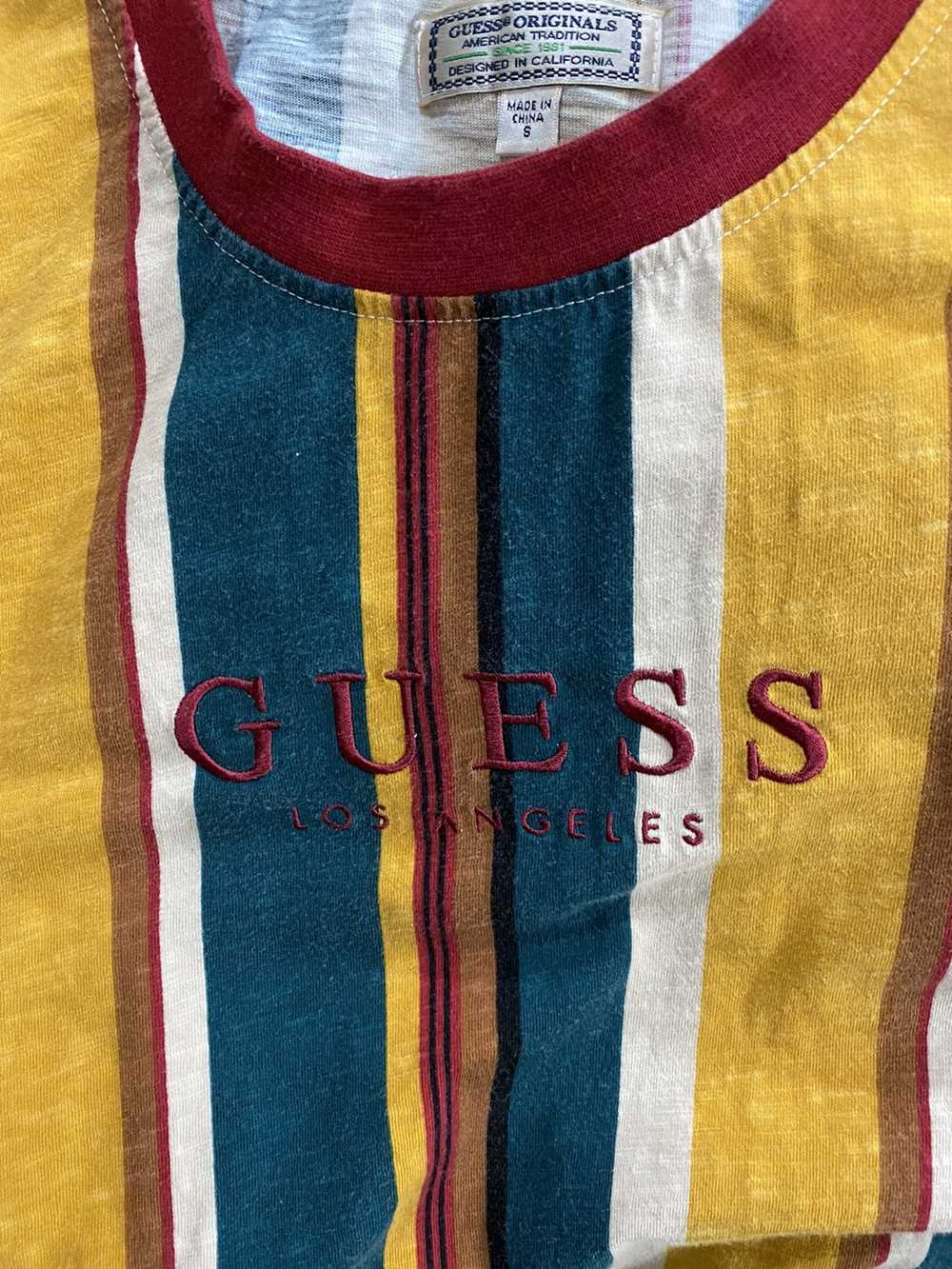 Guess GUESS Originals Oversized Sayer Striped Lon… - image 3