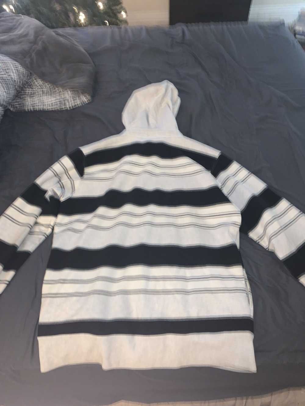 Supreme Striped supreme hoodie - image 3
