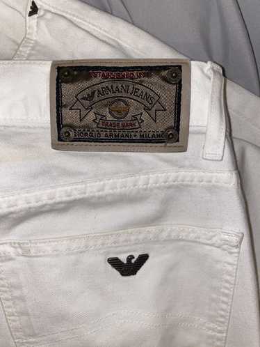 Emporio Armani White Armani Demin Jeans