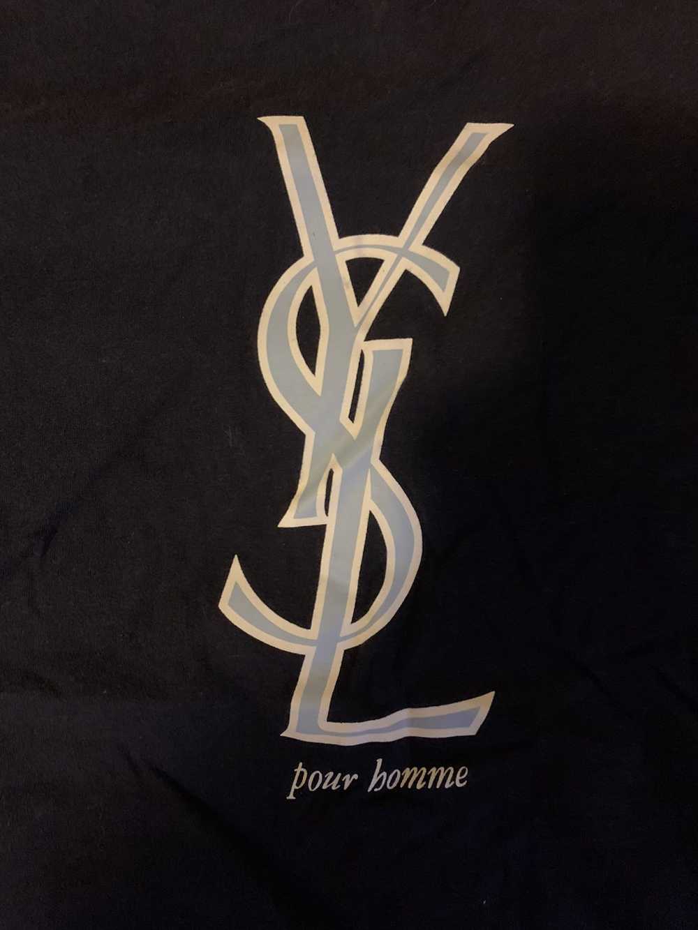 Ysl Pour Homme × Yves Saint Laurent YSL Logo Tee - image 3