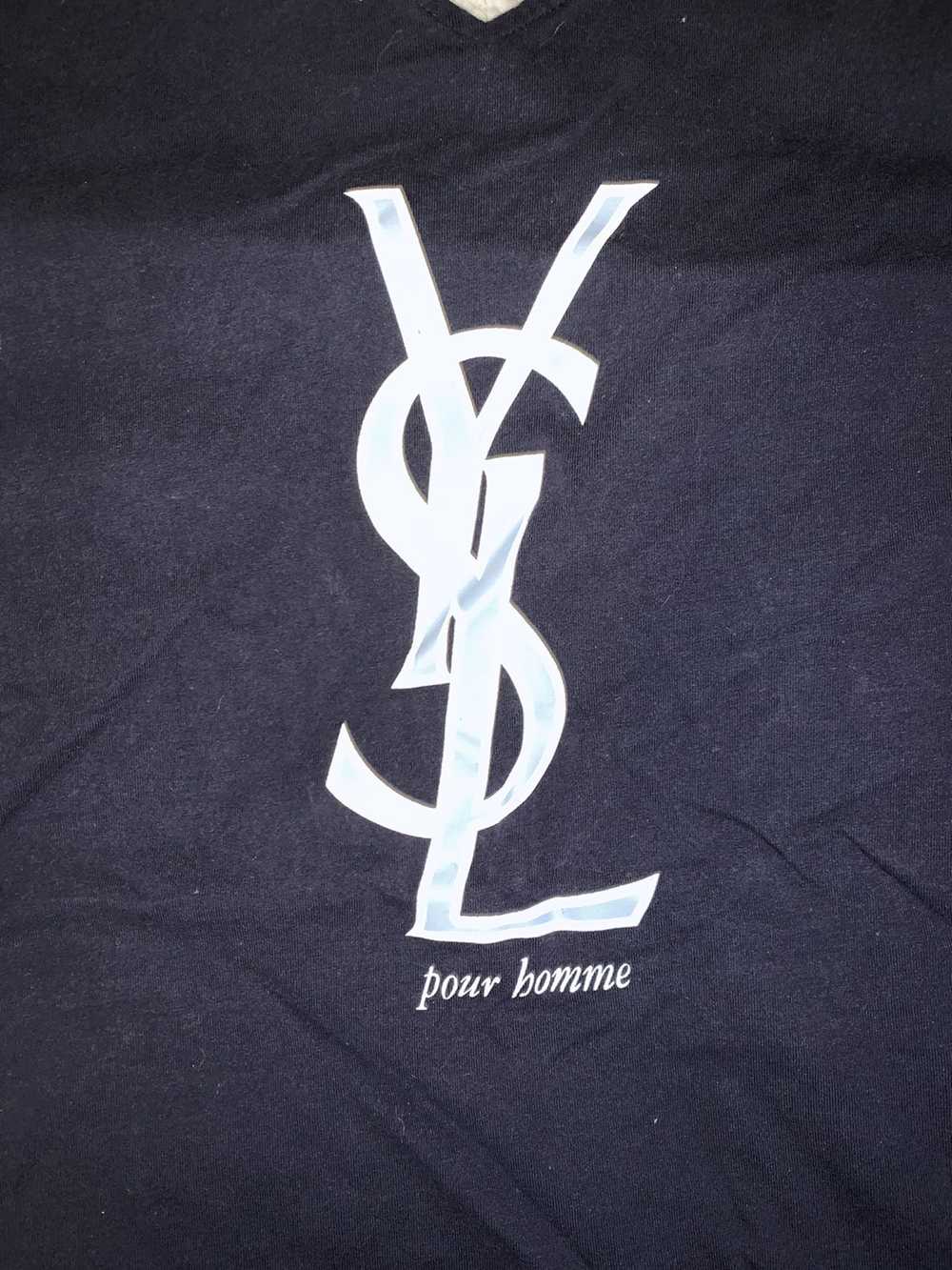 Ysl Pour Homme × Yves Saint Laurent YSL Logo Tee - image 4
