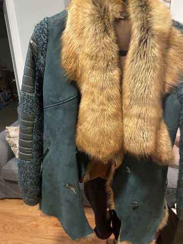 Vintage Russian fox fur jacket