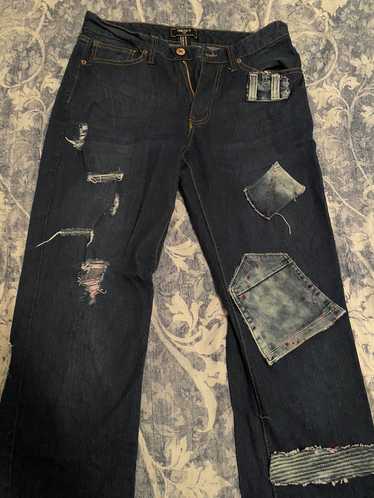 Forever 21 Navy blue customized jeans
