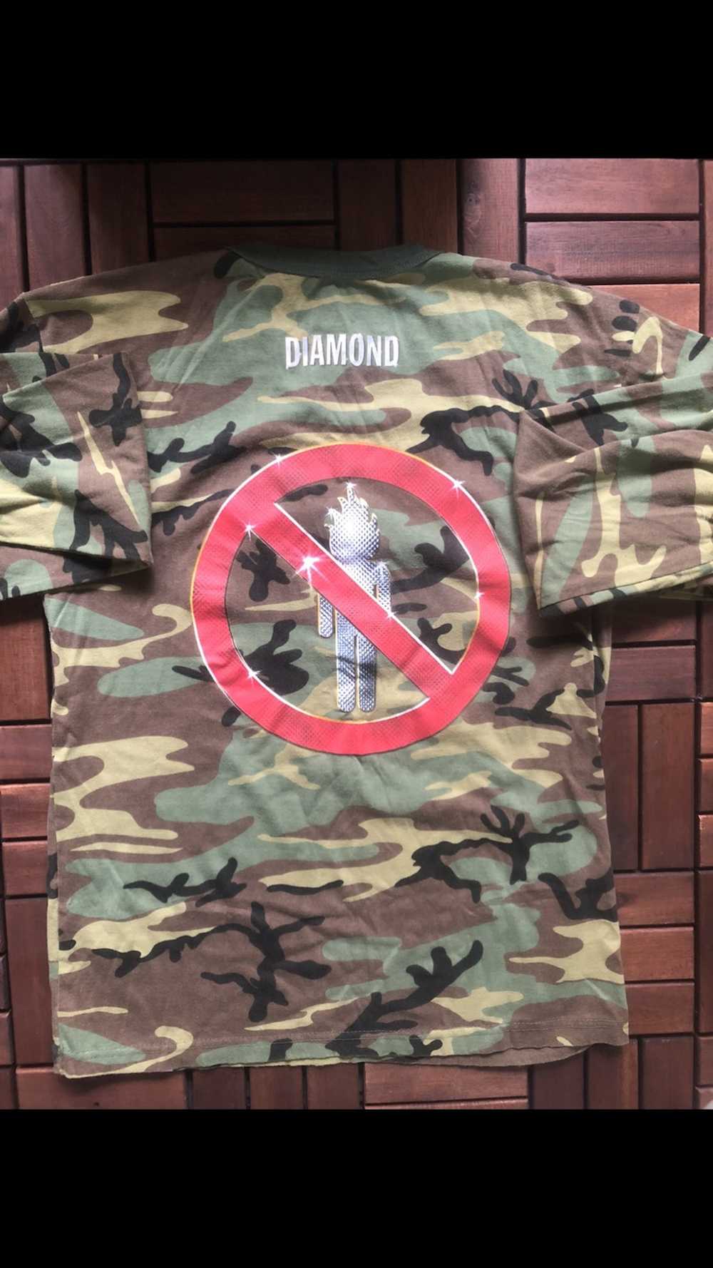 Diamond Supply Co × Travis Scott Camo LS Trav x D… - image 2