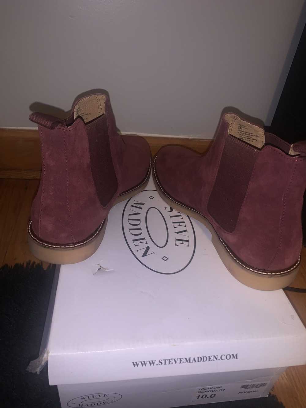 Steve Madden Burgundy Chelsea Boots - image 4