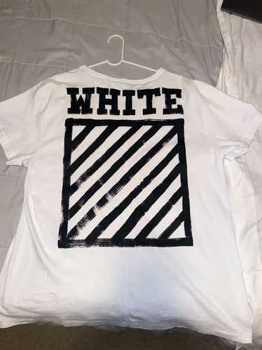 Off-White Off White Brushed Diagonals Tee