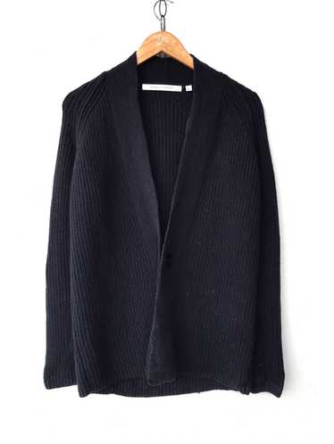 Christophe Lemaire Dark Single Button Cardigan Kni