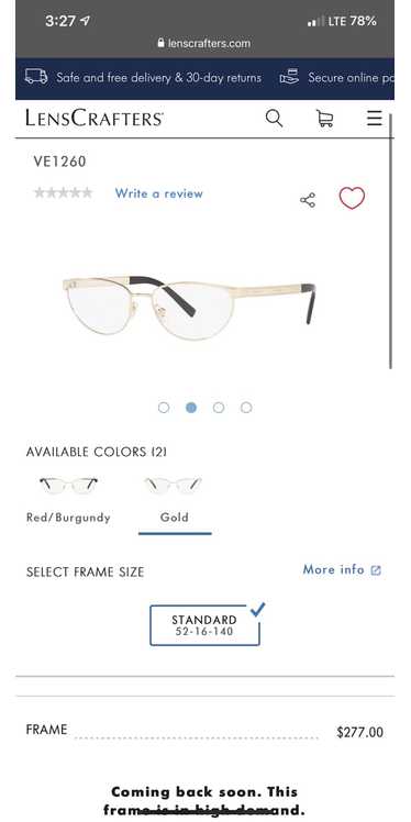 Versace VERSACE VE1260 Glasses Gold