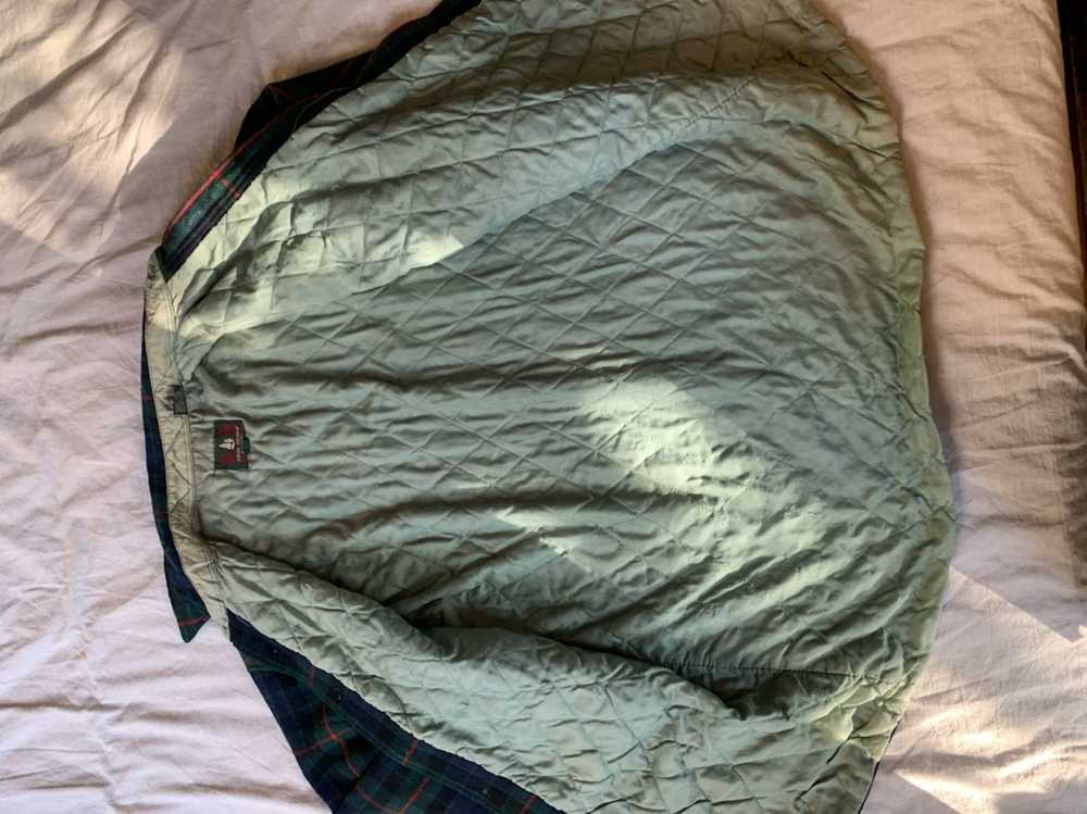 High Sierra × Vintage Green Plaid Shirt Jacket wi… - image 4