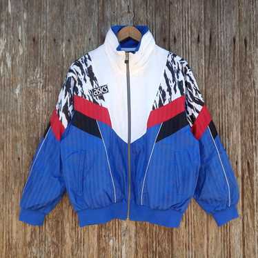 Asics Japan Windbreaker Jacket Medium Vintage 90s Asi… - Gem