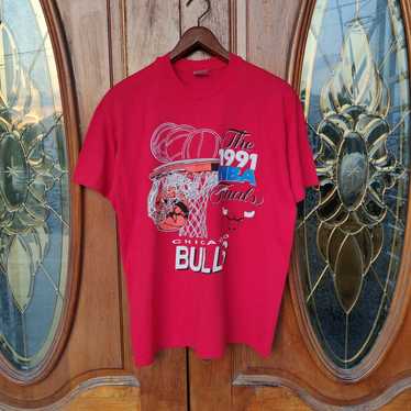 VINTAGE NBA CHICAGO BULLS TEE SHIRT 1993 SIZE MEDIUM MADE IN USA