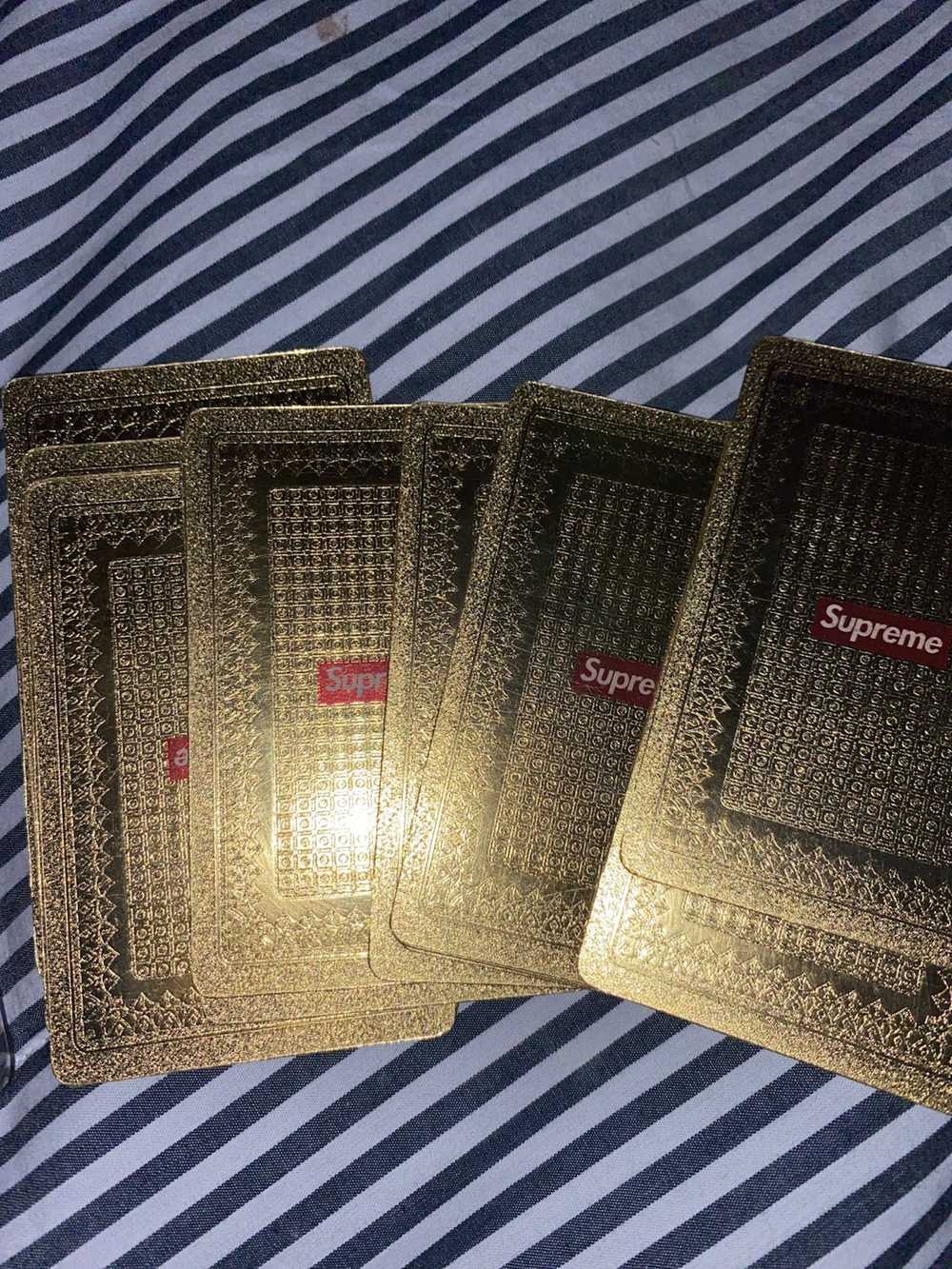 Supreme SUPREME FW13 GOLD PLAYING CARDS - image 2