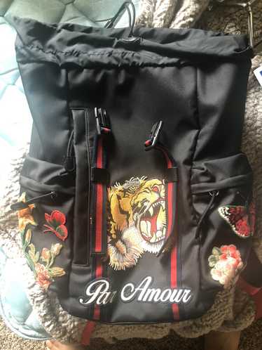 Gucci Gucci embroidered tiger backpack