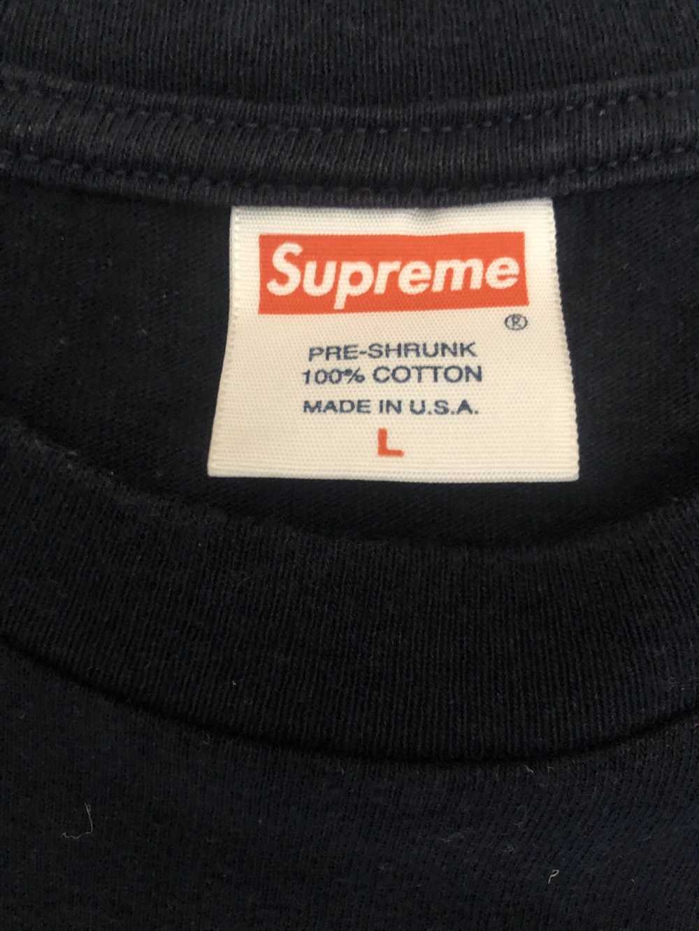 Supreme Supreme Light Blue On Navy Box Logo Tee - image 3