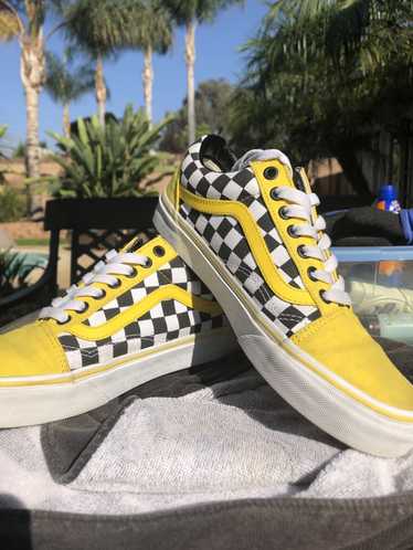 Vans Authentic Vans Customs Checkered Cyber Yellow