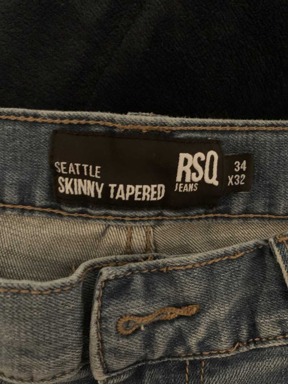 Rsq RSQ Jeans Seattle Skinny Tappered 34x32 - image 3