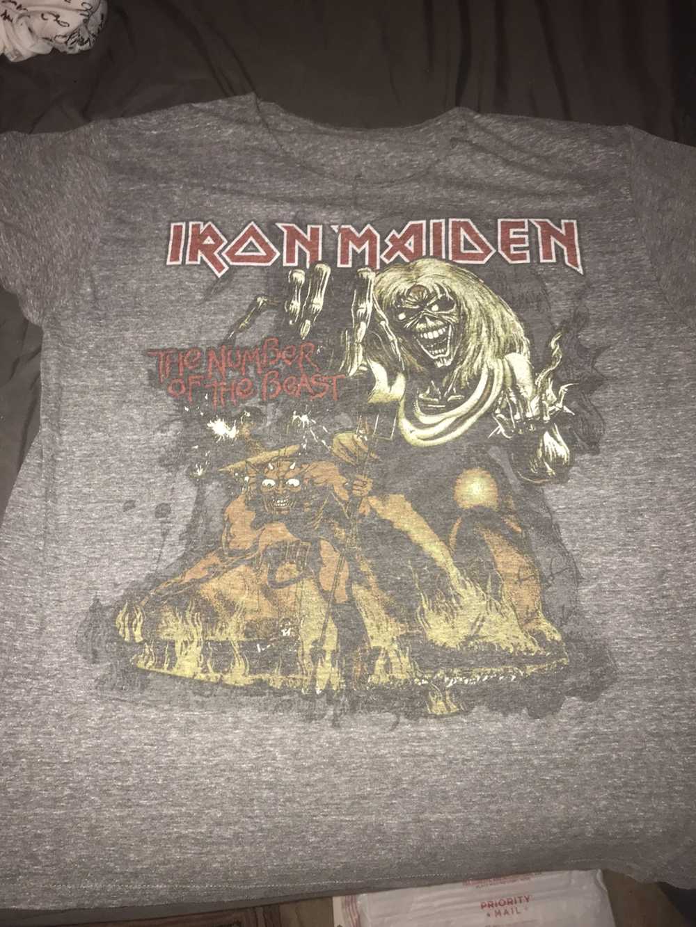 Iron Maiden Iron Maiden vintage distres shirt - image 1