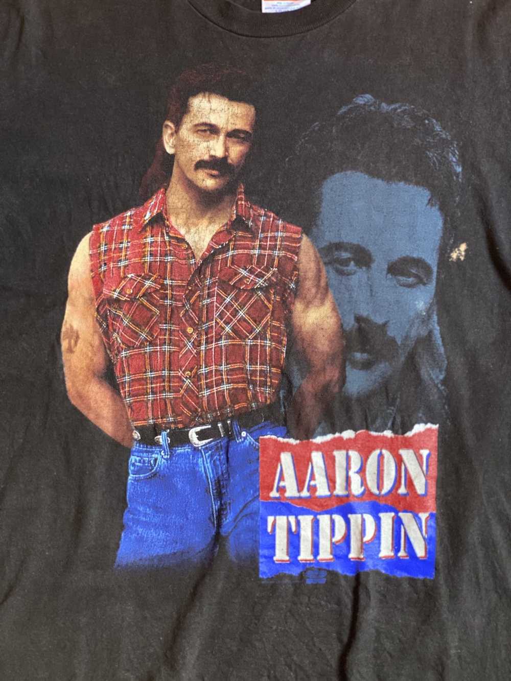 Hanes × Rap Tees × Vintage Aaron Tippin Call of t… - image 2