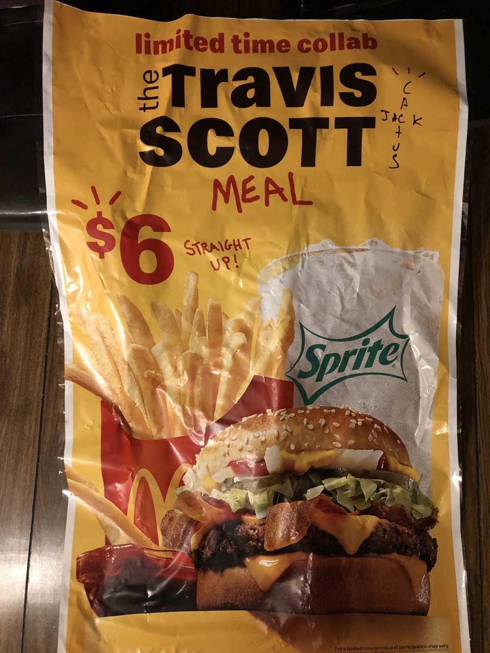 Travis Scott Cactus Jack x McDonald’s Promo Poster - image 1