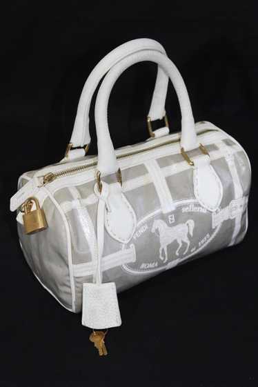 Fendi Fendi varnished vintage bag with lock key