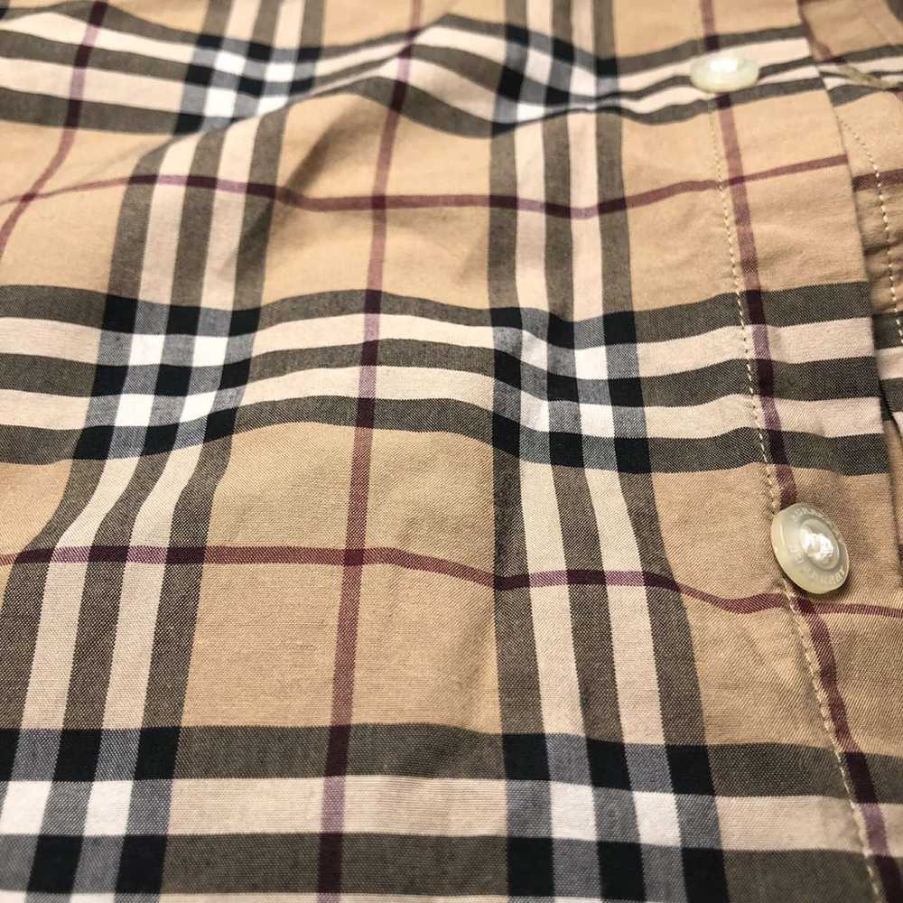 Burberry Short-sleeve check cotton poplin shirt - image 2