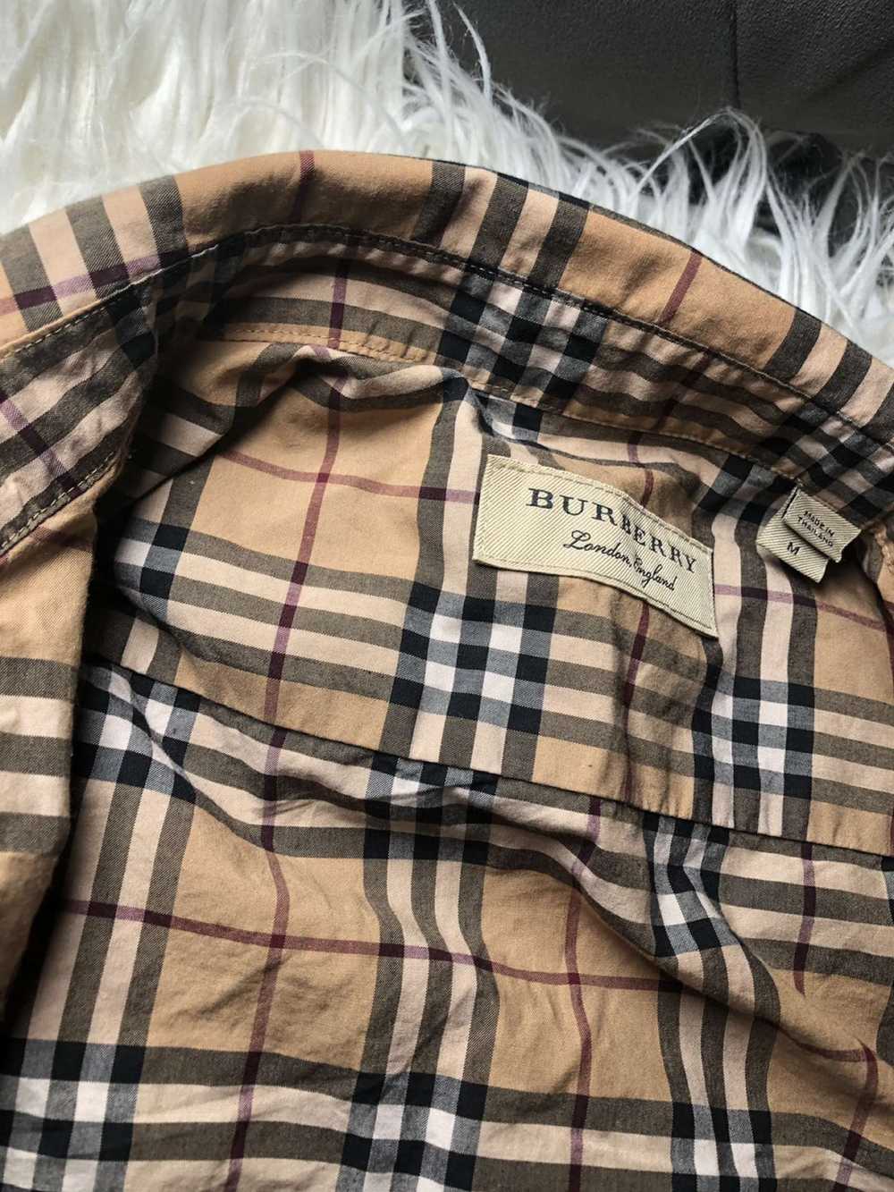 Burberry Short-sleeve check cotton poplin shirt - image 3